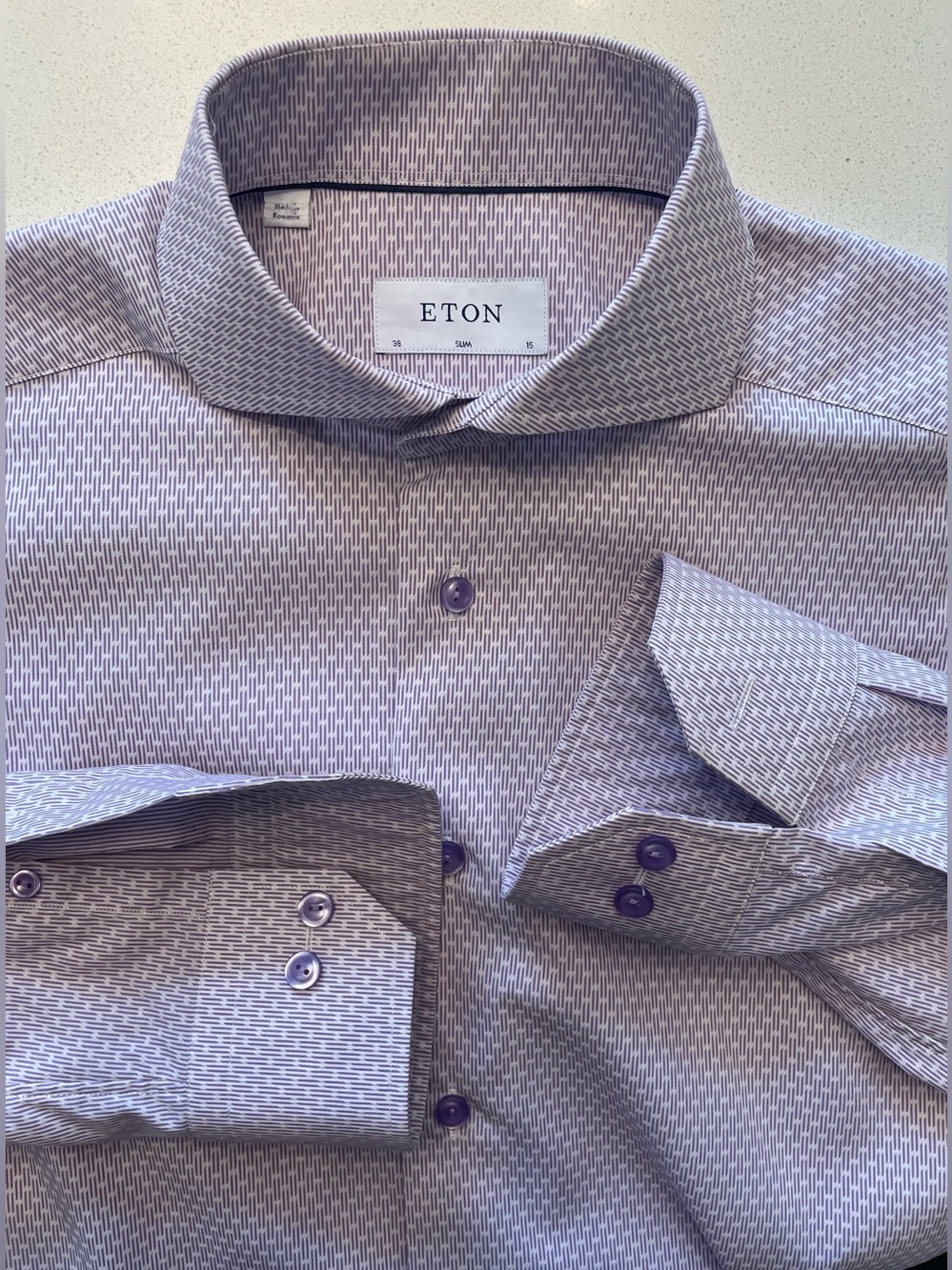 Eton - all cotton dress shirt Size 38
(15”neck)